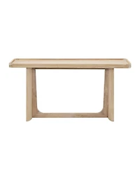 Flynama Farmhouse Console Table Tray Top Solid Wood Frame For Entryway Living Room Sofa Back