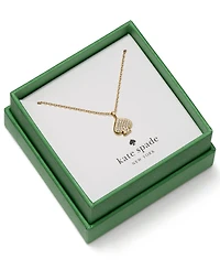 kate spade new york Cubic Zirconia Boxed Pave Mini Pendant Necklace