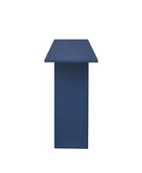 Flynama Modern Curved Ash Veneer Console Table With Shelf For Entryway Hallway Living Room