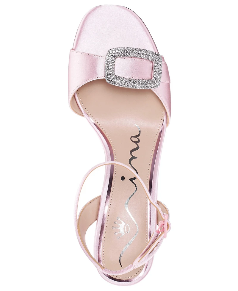 Nina Women's Quenbie Block Heel Dress Sandals