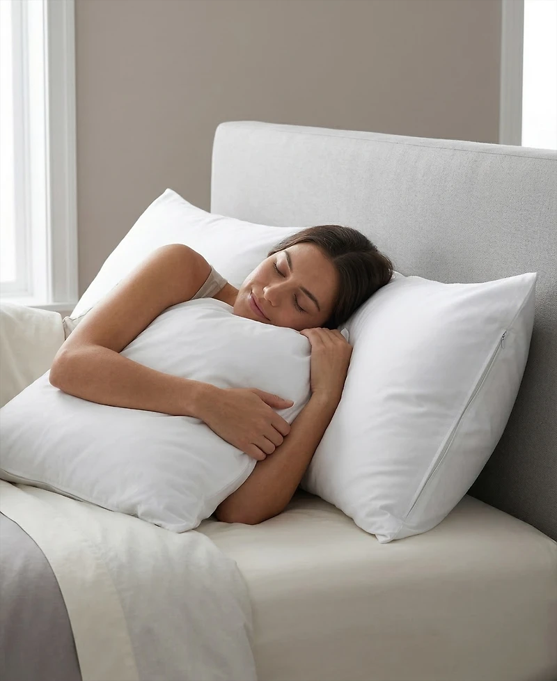 Ella Jayne 100% Cotton Percale Hidden Zipper 2-Pack Pillow Protectors, King