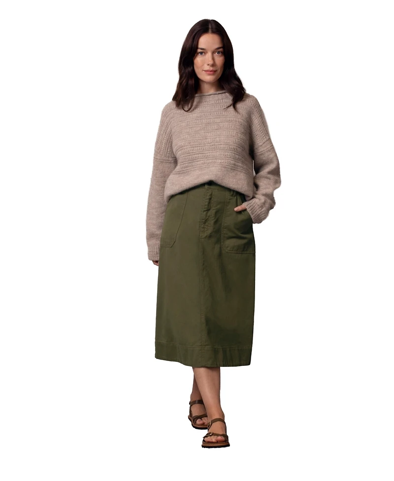 Celtic & Co. Women's Cotton Twill Midi Skirt