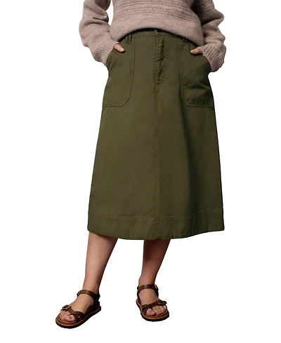 Celtic & Co. Women's Cotton Twill Midi Skirt