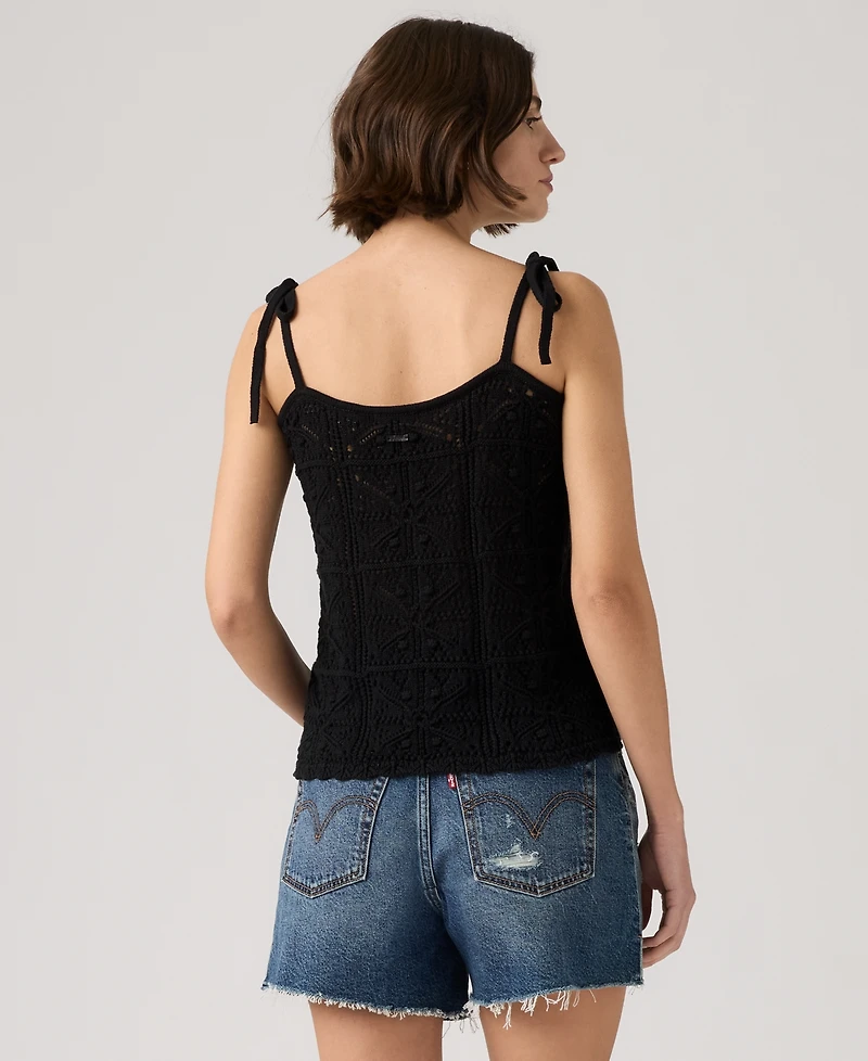 Levi's Women's Abbey Tie-Shoulder Crochet Tank Top