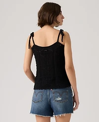Levi's Women's Abbey Tie-Shoulder Crochet Tank Top