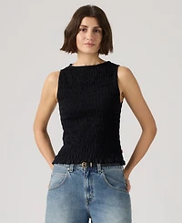 Levi's Women's Bella Smocked Boat Neck Top