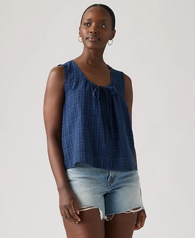 Levi's Women's Luella Sleeveless Tie-Neck Blouse