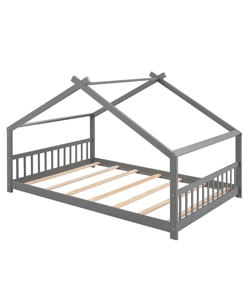 Streamdale Full Size House Bed Wood Bed