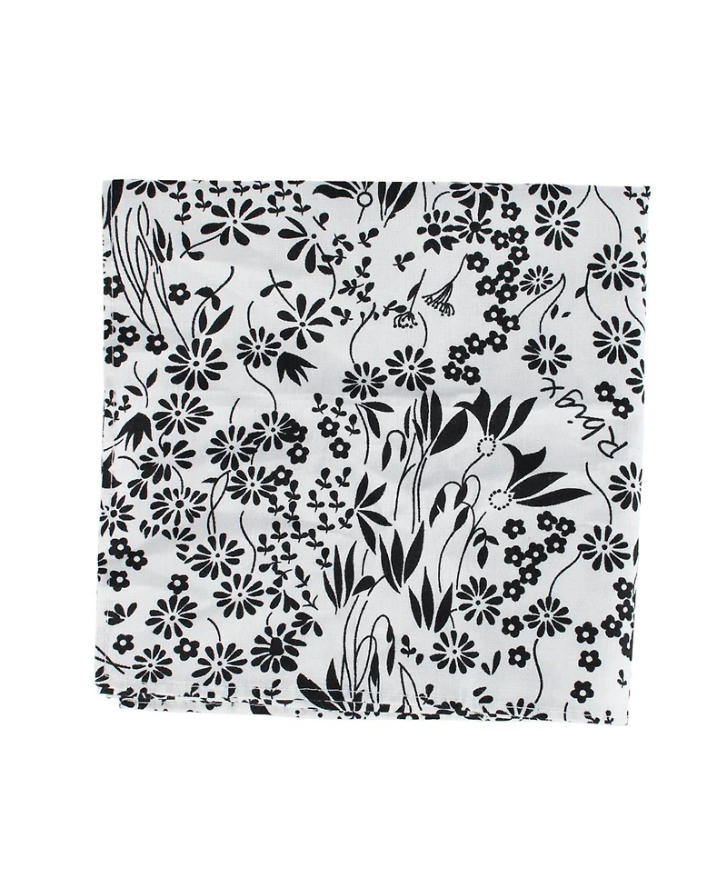 Trafalgar Men's Ezra'a Stately Floral 3 Pack Cotton Handkerchiefs