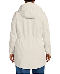 Lands' End Women's Plus Squall Packable Waterproof Raincoat