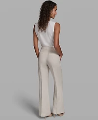 Karl Lagerfeld Paris Women's Wide-Leg Woven Pants