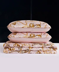 Baby Phat Printed Satin Chain 3-Pc. Quilt Set, Full/Queen