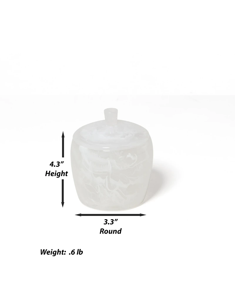 Roselli Trading Company Clouds Resin Canister