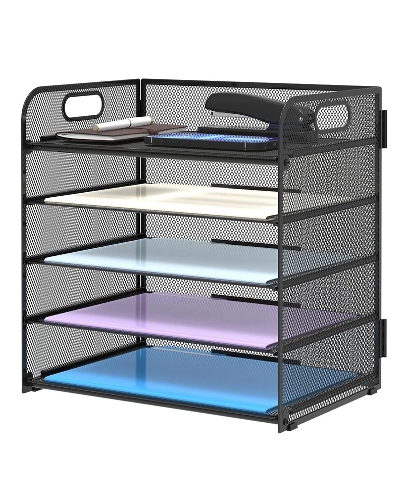 Gnuadz 5-Tier Mesh Letter Tray Desk Organizer