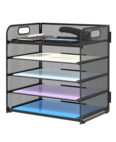 Gnuadz 5-Tier Mesh Letter Tray Desk Organizer