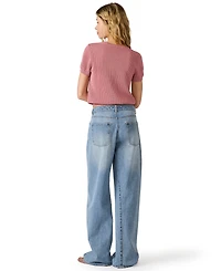 Steve Madden Women's Blakelee Crewneck Short-Sleeve Sweater