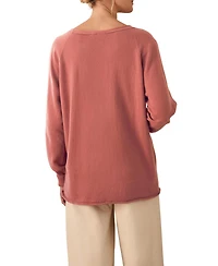 Celtic & Co. Women's British Geelong Relaxed V-Neck Sweater