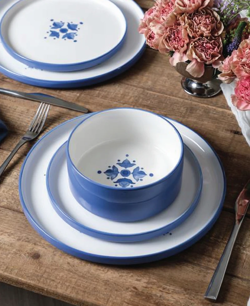 Stone Lain Cobalt 12-Pc. Dinnerware Set, Service For 4