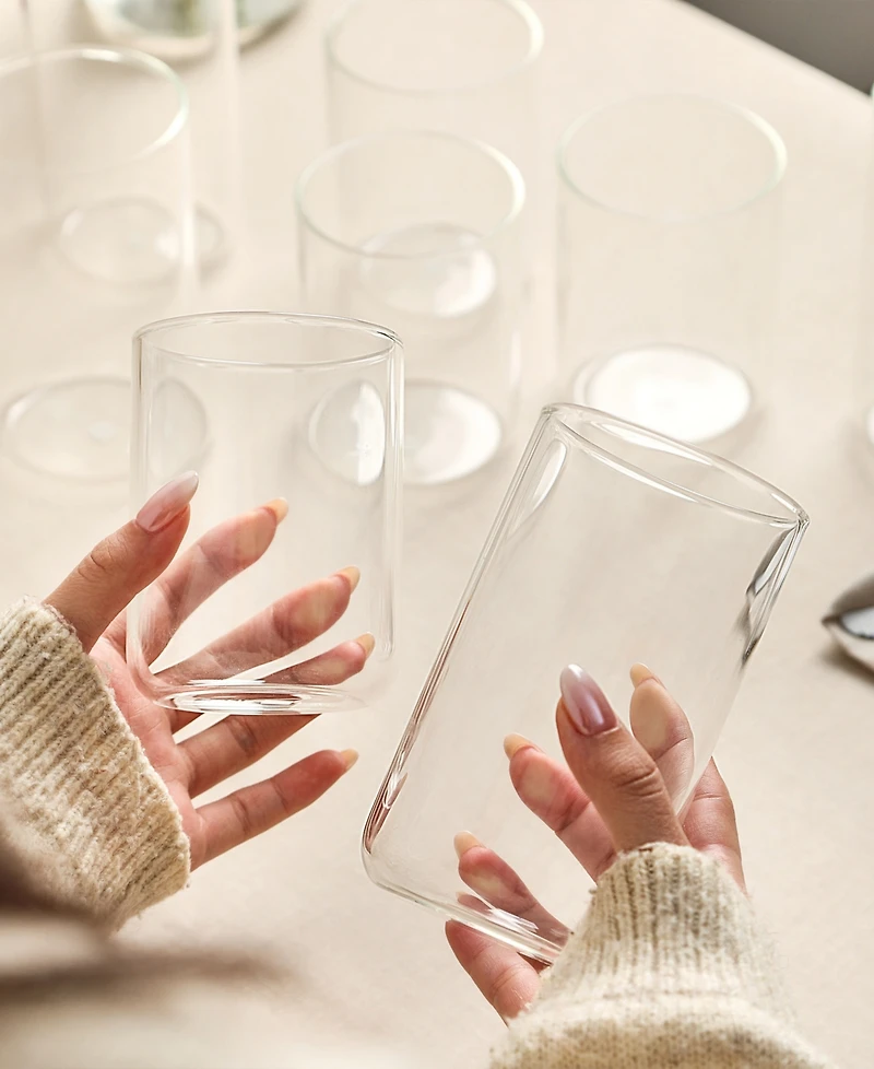 Stone Lain Celina Borosilicate Glasses, Set of 8