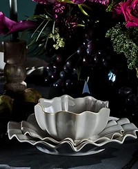 Marchesa Lotus Stoneware 12-Pc. Dinnerware Set, Service For 4