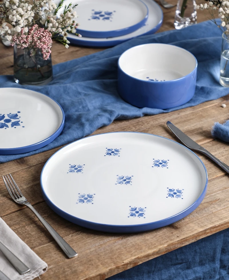Stone Lain Cobalt 24-Pc. Dinnerware Set, Service For 8