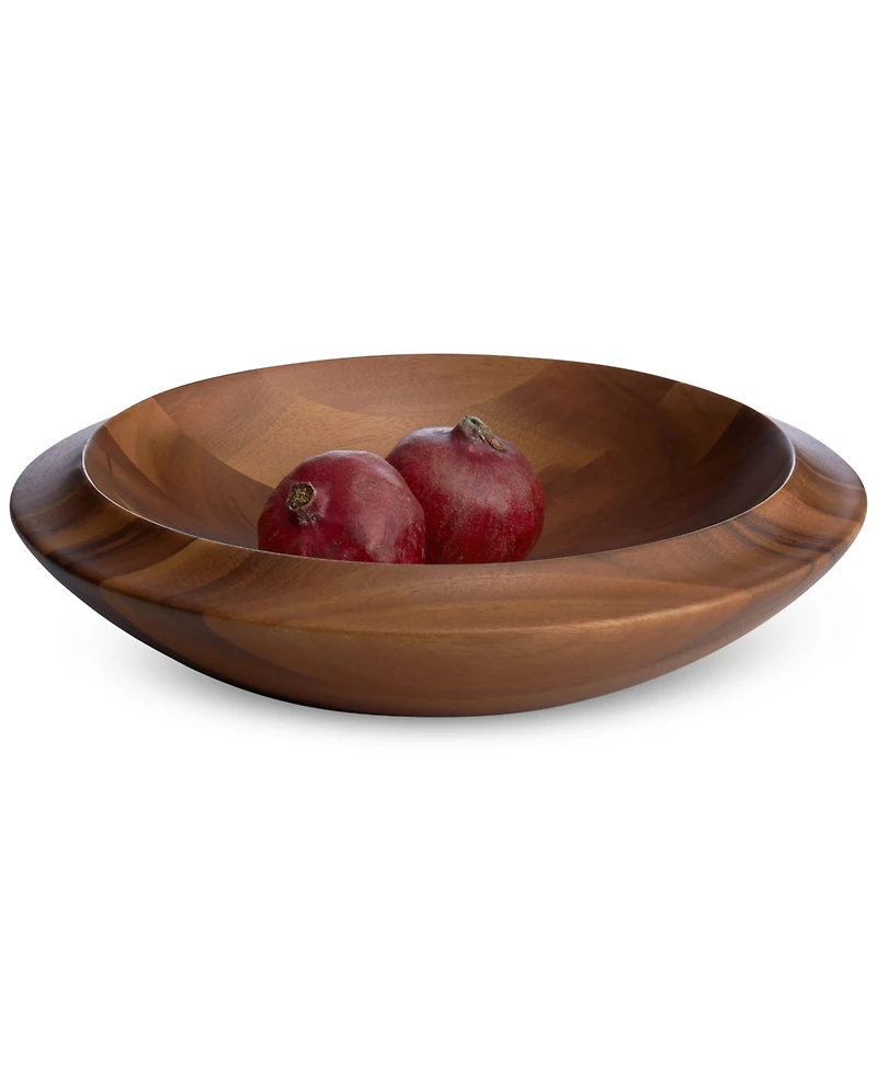 Nambe Skye Dinnerware Collection by Robin Levien Wood Centerpiece Bowl