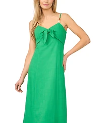 CeCe Women's Sleeveless V-Neck Tank Midi Dress