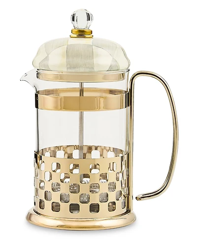 MacKenzie-Childs Sterling Check French Press