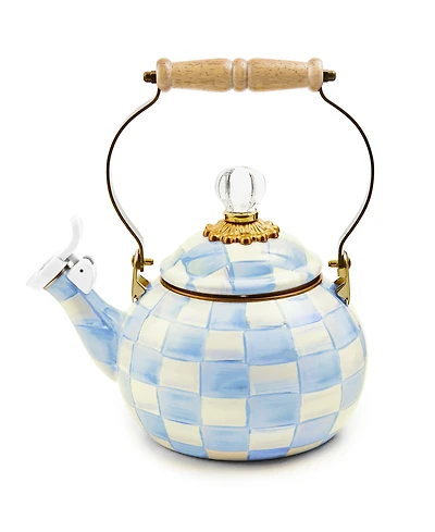 MacKenzie-Childs Check Whistling Tea Kettle