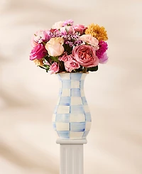 MacKenzie-Childs Sky Check Tall Vase