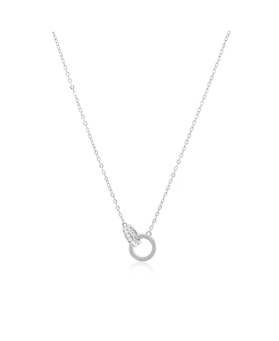 The Lovery Interlocking Cz Necklace Sterling Silver