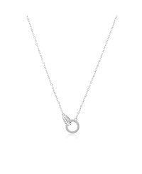 The Lovery Interlocking Cz Necklace Sterling Silver