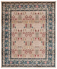 Lauren Ralph Lauren Margaux LRL1297D Beige and Navy 8' X 10' Area Rug