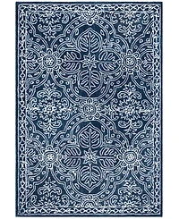 Lauren Ralph Lauren Etienne LRL6603N Navy and Ivory 4' X 6' Area Rug