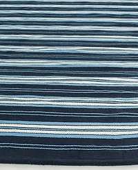 Lauren Ralph Lauren Leopold Stripe LRL2462A Navy 9' X 12' Outdoor Area Rug