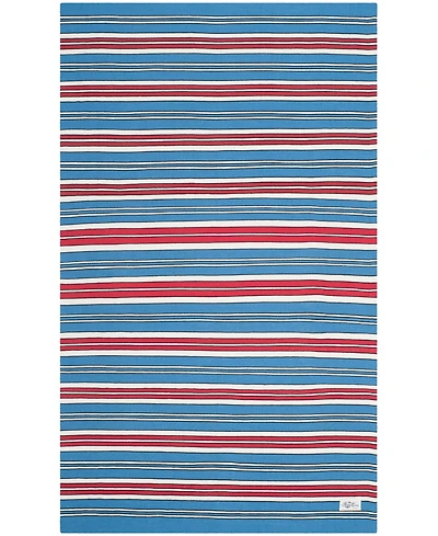 Lauren Ralph Lauren Leopold Stripe LRL2462D Royal Blue 5' X 8' Outdoor Area Rug