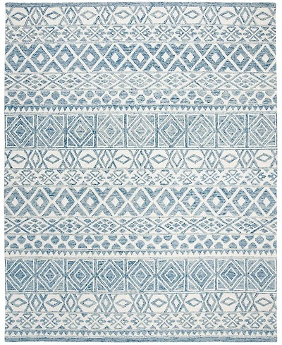 Lauren Ralph Lauren Theresa LRL6650A Ivory and Blue 8' X 10' Area Rug
