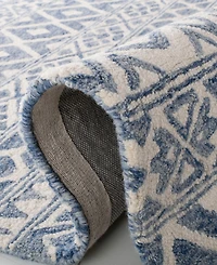 Lauren Ralph Lauren Theresa LRL6650A Ivory and Blue 9' X 12' Area Rug