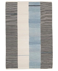 Lauren Ralph Lauren Aryn Stripe LRL7310C Slate 4' X 6' Area Rug