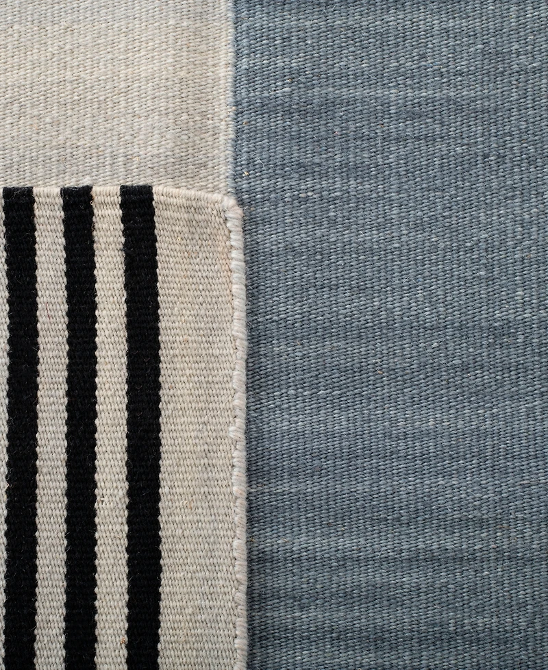 Lauren Ralph Lauren Aryn Stripe LRL7310C Slate 4' X 6' Area Rug