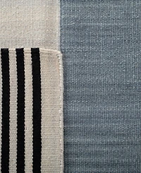 Lauren Ralph Lauren Aryn Stripe LRL7310C Slate 4' X 6' Area Rug