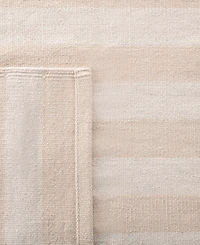 Lauren Ralph Lauren Ludlow Stripe LRL7350D Alabaster 8' X 10' Area Rug