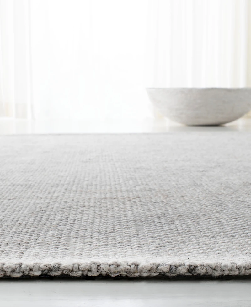 Lauren Ralph Lauren Miles Stripe LRL6400C Silver 2'6" X 8' Runner Area Rug