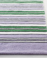 Lauren Ralph Lauren Leopold Stripe LRL2462G Lilac Outdoor Area Rug Collection