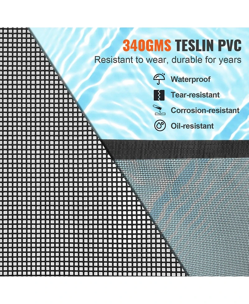 Inolait 4 x 108 Ft Removable Safety Pool Fence With Stainless Steel Legs For Diy Installation