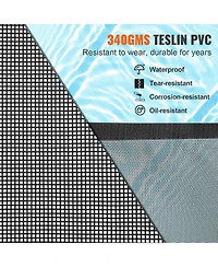 Inolait 4 x 108 Ft Removable Safety Pool Fence With Stainless Steel Legs For Diy Installation