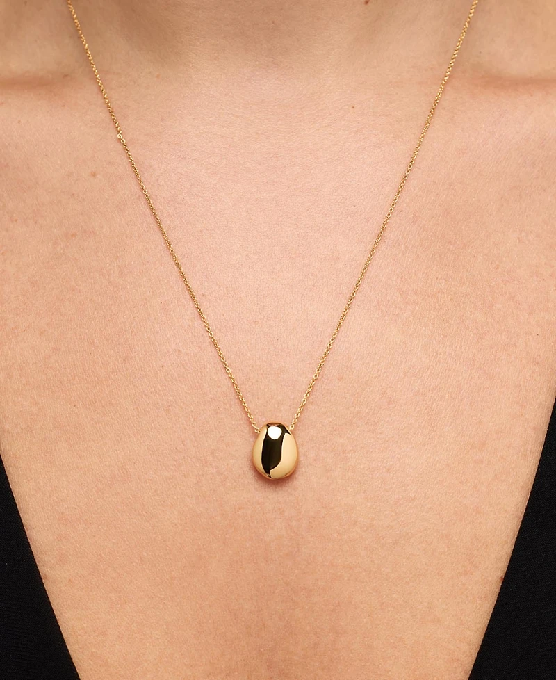 Ana Luisa Pebble Mini Gold-Plated Pendant Necklace