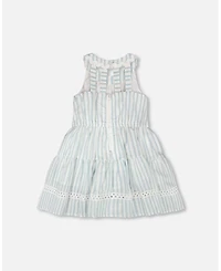 Deux par Deux Little Girls Multi-Tiered Dress Stripes