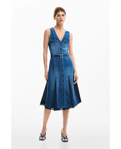 Desigual Women's Denim midi dress