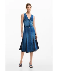 Desigual Women's Denim midi dress